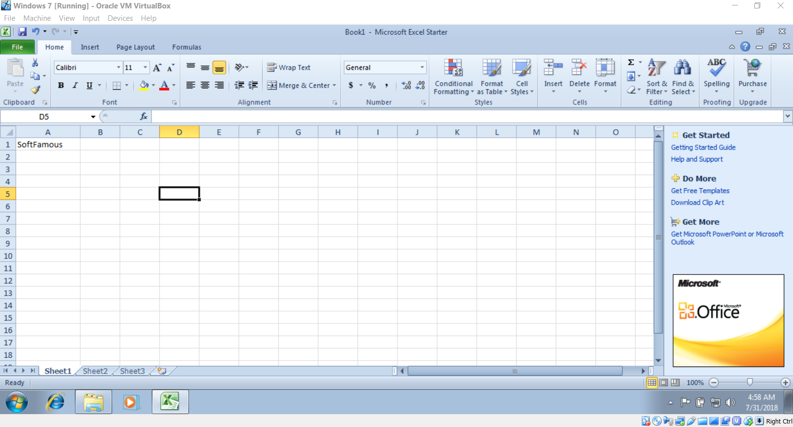 Microsoft Office 2010 Excel Templates