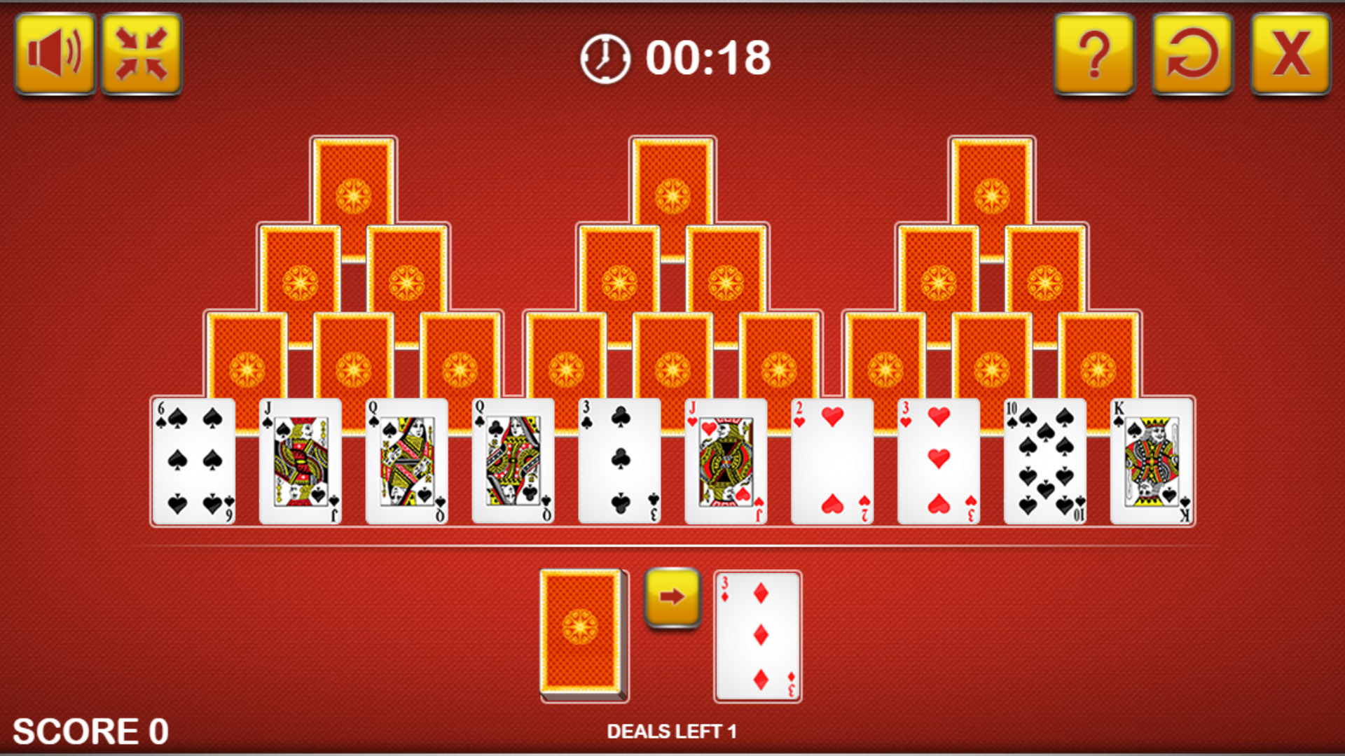 Play Tripeaks Solitaire Online for Free