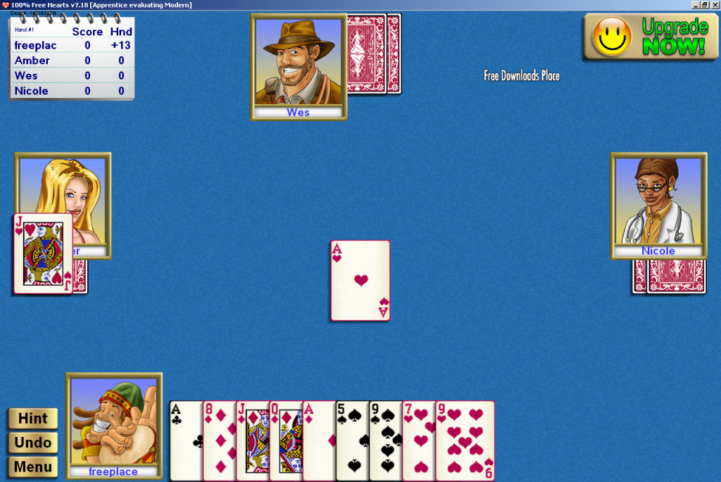 free offline hearts card game download for windows 7